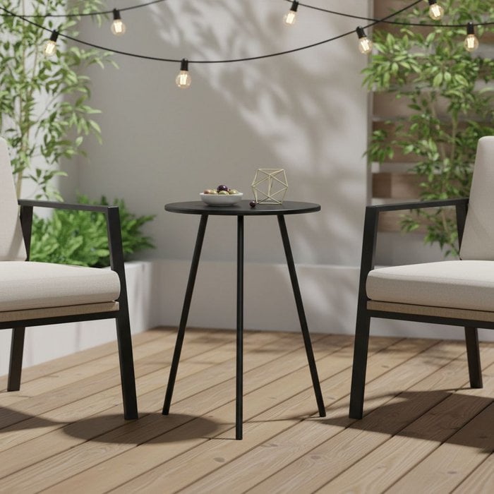 Seatle Bijzettafel - Lang - Zwart