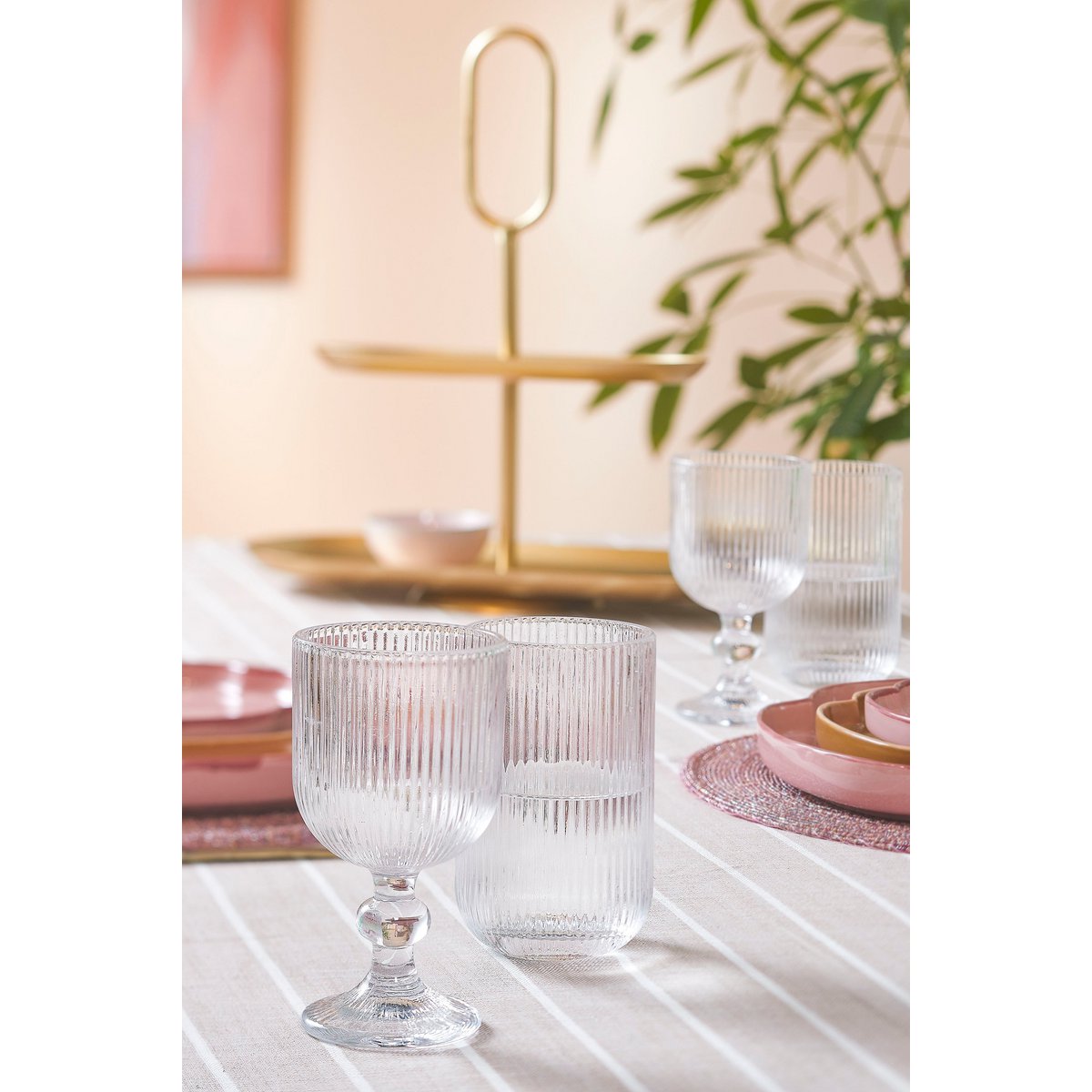 Alivo Tafelkleed Beige-Wit