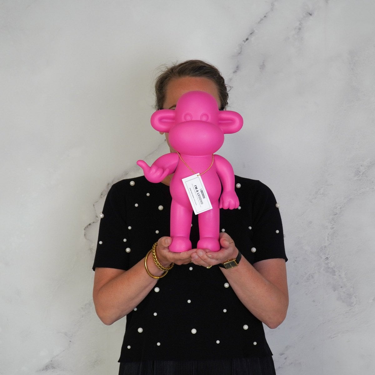 The Legend Monkey - Hang Loose - Roze - Medium