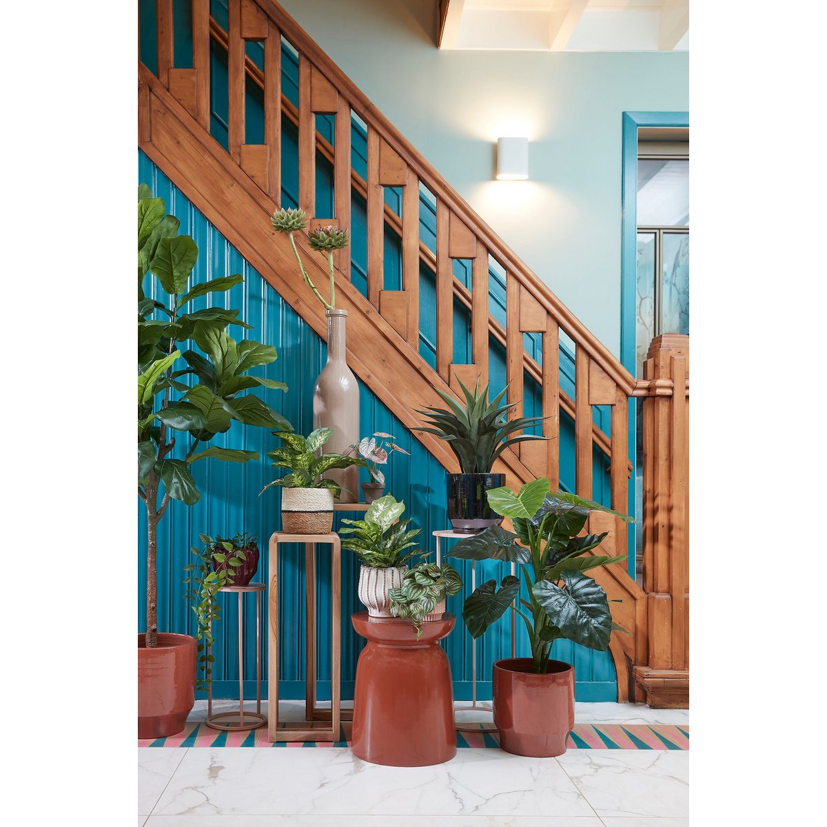 Damian Plantenmand Set van 2 - Wit