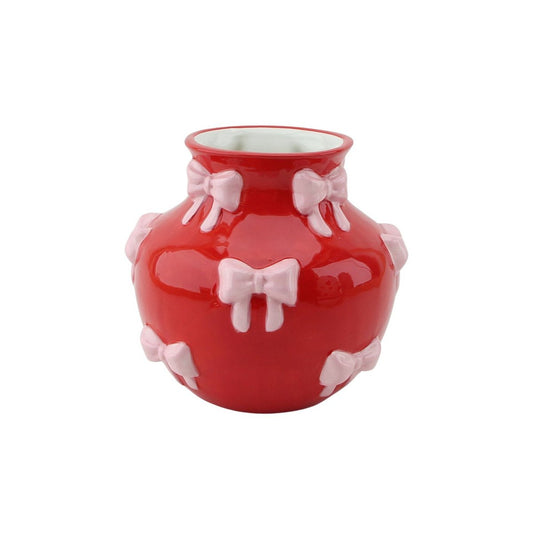 Bonded Belly Vaas - Rood & Roze - Klein