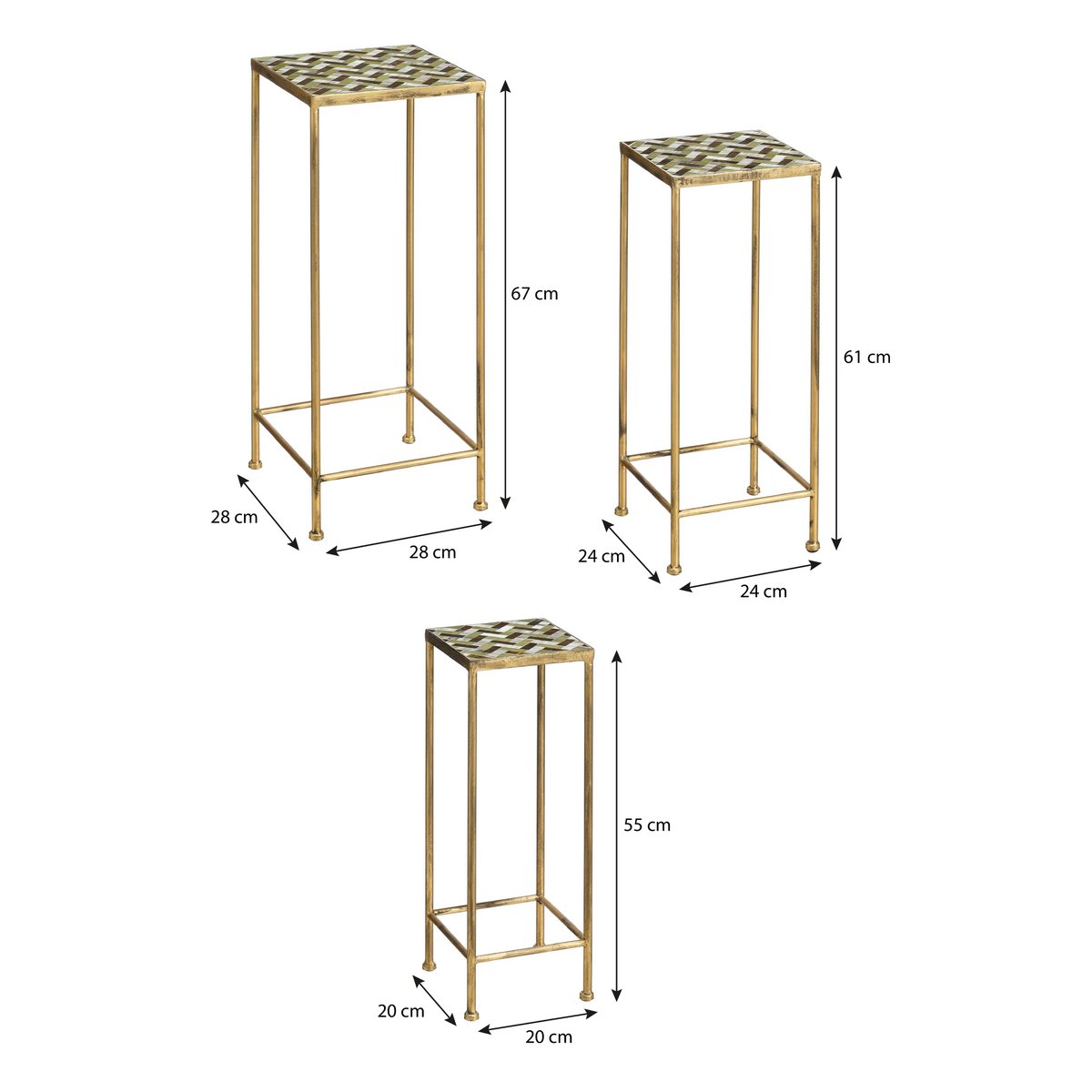 Alanza Bijzettafel Set van 3