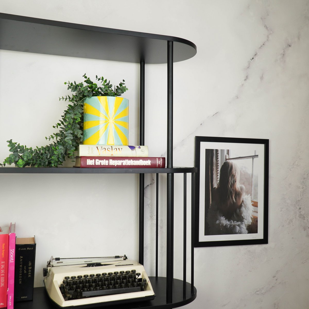 Swirl Bloempot - Geel & Groen