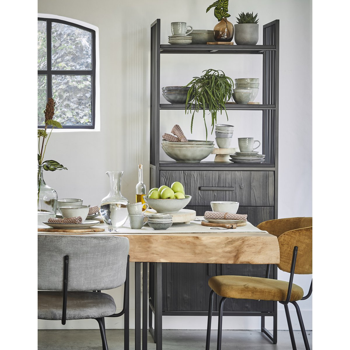 Tabo Serviesset 4 Persoons - Grijs/Blauw