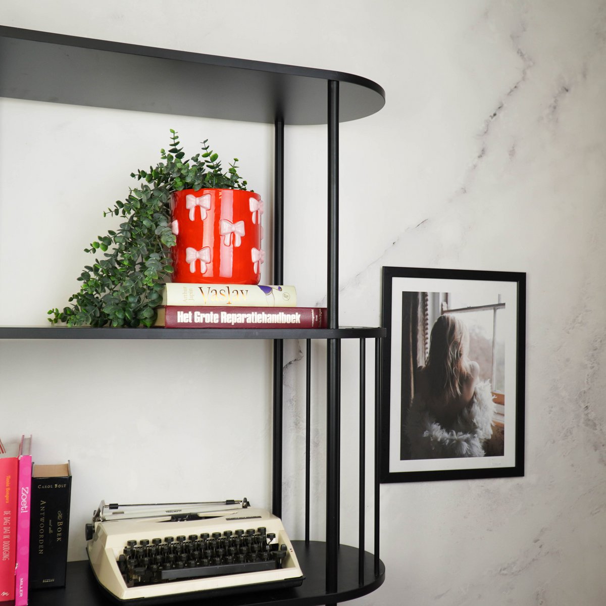 Strik Bloempot - Klein - Rood & Roze