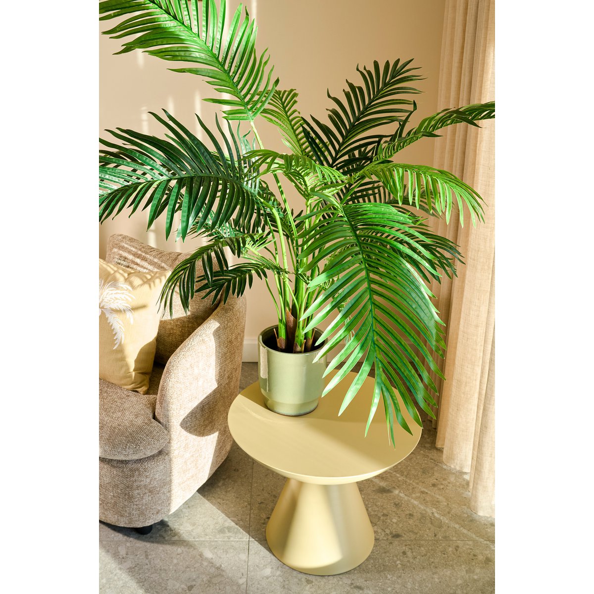 Areca Palm Kunstplant in Pot H134 x Ø50