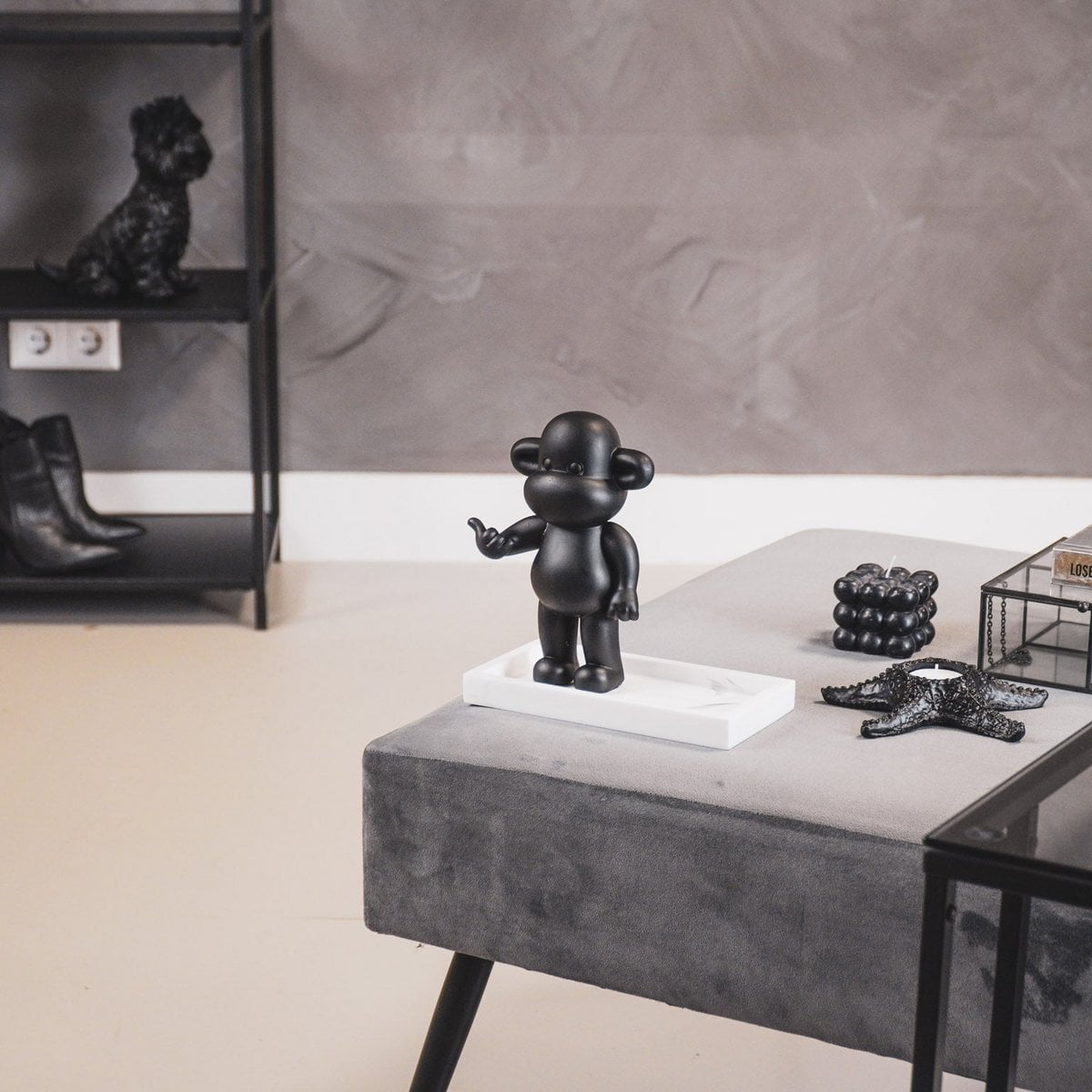 The Legend Monkey - Hang Loose - Zwart - Klein