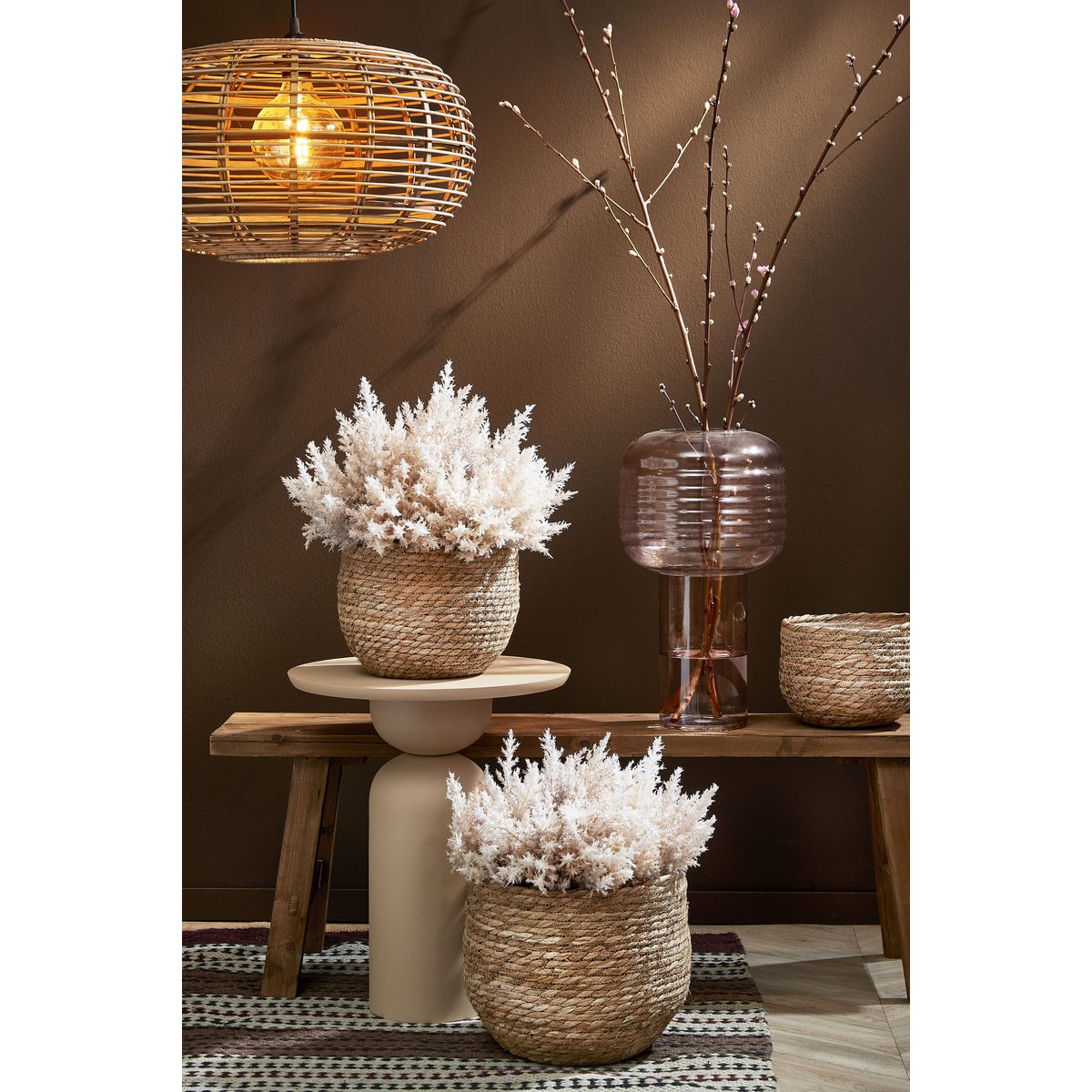 Jorck Pure Plantenmand Set van 3 Lichtbruin