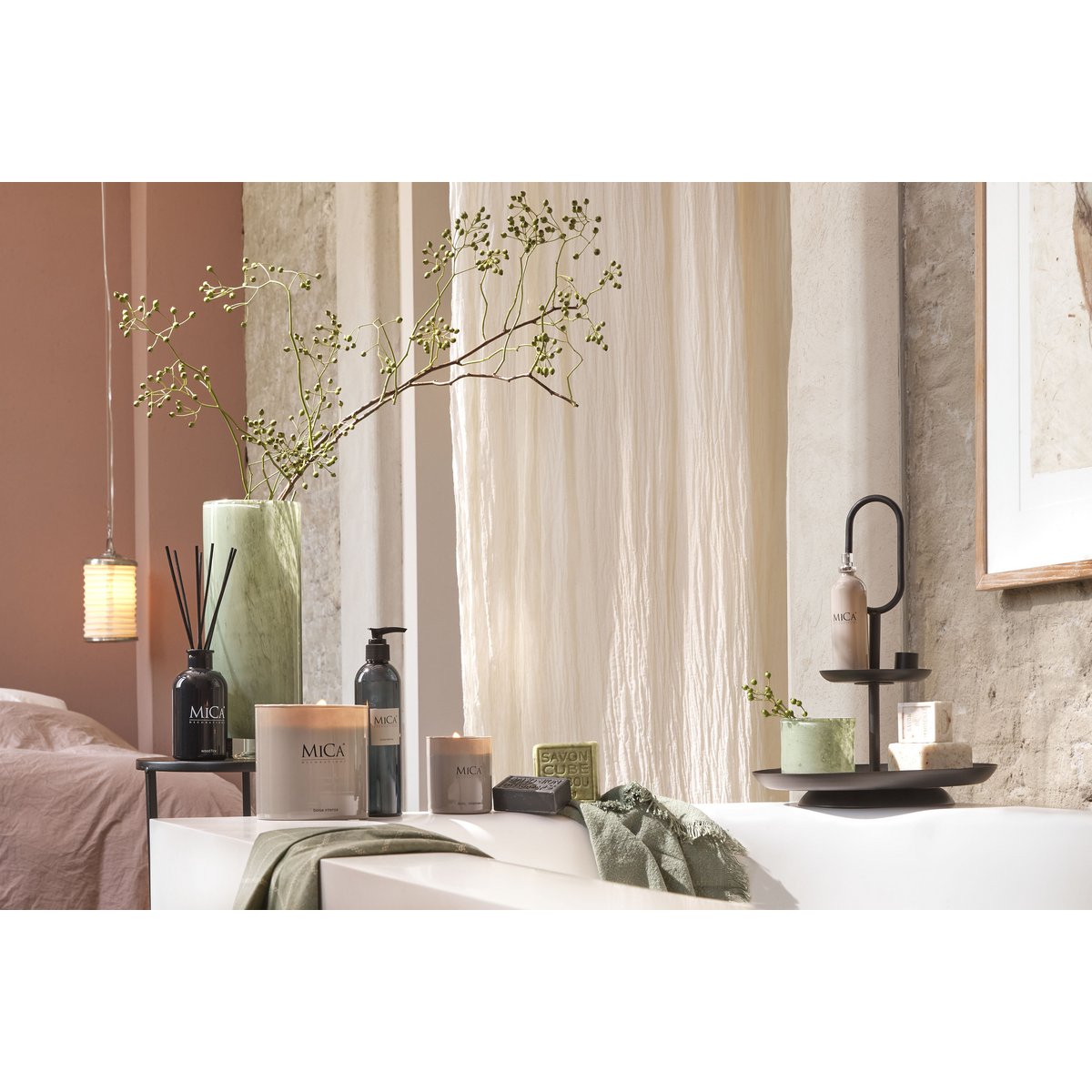 Rama Etagere 2 Laags Ovaal - Zwart