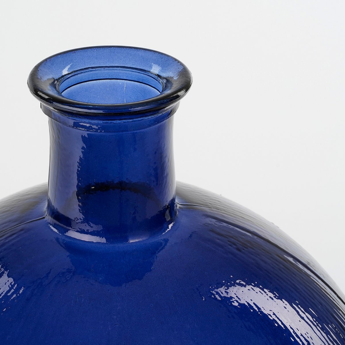 Firenza Ronde Fles Vaas Donkerblauw
